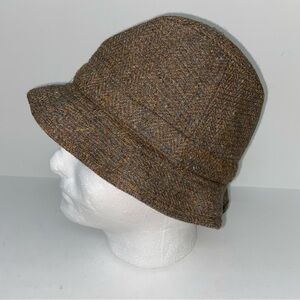 Jonathan Richard Hat Mens Medium 7.5 Donegal Tweed Walking Bucket Wool Ireland